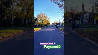 Caminando por las calles uruguay paysandu ahora caminando invierno tranquilidad [upl. by Ardnossak963]