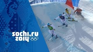 France Dominate The Mens Ski Cross Medals  Sochi 2014 Winter Olympics [upl. by Rowan]