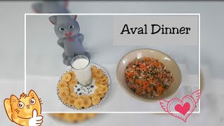 சுவையான அவல் டின்னர்  Easy cooking  Healthy dinner  Fireless cooking  Aval Recipe [upl. by Burlie]