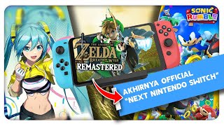 Akhirnya Official Nintendo Switch Next Model Zelda BOTW Remastered sampai Sonic Rumble  Gamenow [upl. by Drake]