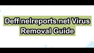 How to Remove Deffnelreportsnet Suspicious Connection [upl. by Ja]