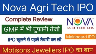 Nova AgriTech IPO Review  Nova AgriTech IPO GMP  Nova AgriTech IPO Apply Or Not [upl. by Bihas931]