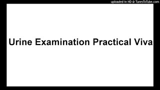 Urine Examination Practical Viva [upl. by Siusan982]