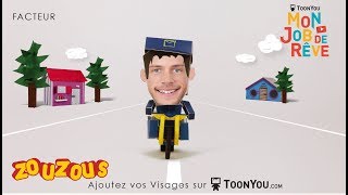 FACTEUR  Mon Job de rêve EP 17 avec ZouZous A personnaliser sur Toonyoucom [upl. by Jenda]