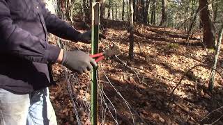 Repairing Broken Barb Wire Quickly and Easily [upl. by Bigg]