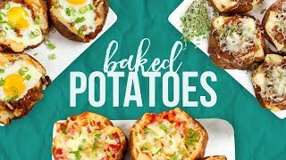 Loaded Baked Potatoes  3 Delicious Ways [upl. by Camellia189]