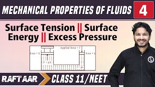 Mechanical Properties of Fluids 04  Surface Tension  Surface Energy  Class 11NEET [upl. by Leanne]