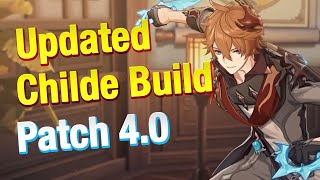 UPDATED CHILDE TARTAGLIA BUILD Patch 40 BEST Weapons Artifacts amp Stat Guide  Genshin Impact [upl. by Aicsile303]