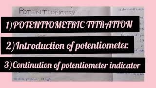 introduction of POTENTIOMETRIC TITRATION in pharmaceutical analysis in telugu [upl. by Remmos]