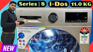 Bosch 11Kg Series 8 idos Front Load Washing Machine  Bosch Idos Washing Machine 2024  WGA264AXIN [upl. by Skippie]