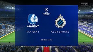 FIFA 24  KAA Gent vs Club Brugge UEFA Champions League  Semi Final Match [upl. by Wesla]