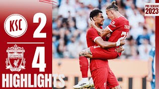 HIGHLIGHTS Karlsruher SC 24 Liverpool  Debut for Dom amp Alexis assist [upl. by Tace]