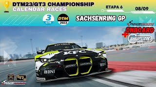 Championship CALENDAR RACES  SACHSENRING ETAPA 6 BMW M4 GT3ONBOARD  REPLAYONLINE [upl. by Iasi597]