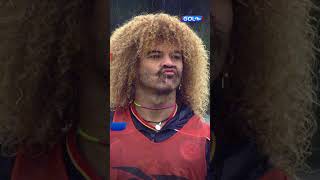 Carlos el Pibe Valderrama y su peculiar registro en la Copa América  Gol Caracol [upl. by Jozef]