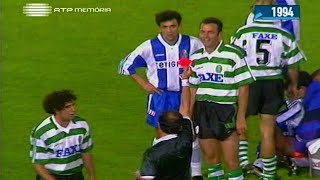 27J  Porto  2 x Sporting  0 de 19931994 [upl. by Upton]