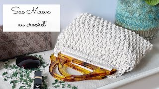 Comment faire un sac au crochet  🧶 Modèle Maeva Chic Facile Débutant Tuto Tricoton Lou Passion [upl. by Esidnak]