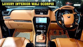 Scorpio Classic 2023 Modified Interior to Luxury  scorpio classic s11 alloy [upl. by Alisander1]