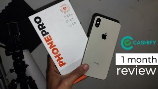 i am using cashify iphone xs max  1 month later full review  2024 [upl. by Hayalat13]