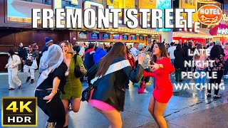 Fremont Street Las Vegas People Watching  April 2024 [upl. by Sitof]