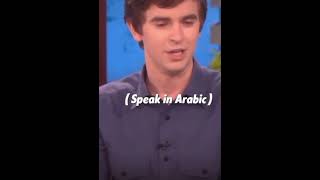 Freddie Highmore try’s to speak in different language [upl. by Moran]