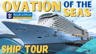 Royal Caribbean Ovation of the Seas Ship Tour  Full WalkThrough 🚢 [upl. by Enelie]