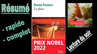 La Place résumé rapide et complet Annie Ernaux [upl. by Rentschler846]