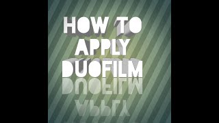 How to apply Duofilm and Isotin [upl. by Pallaten]