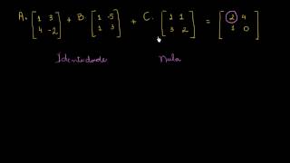 Equação com Matriz Identidade e Matriz Nula [upl. by Anana]