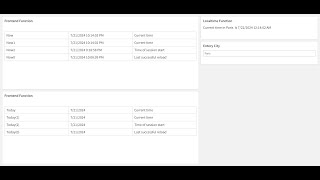 Qlik Now vs Localtime function Bonus Today function [upl. by Eliades7]