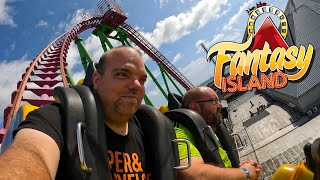 Riding The BIG Roller Coasters at Fantasy Island Skegness  2023 [upl. by Maroj]