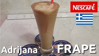 Grčki FRAPE  Greek Iced Coffe  Nescafe mleko led [upl. by Namzaj145]