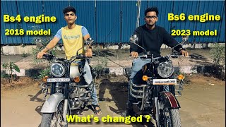 What’s difference in BS4 and BS6  Bullet  old vs new 😱 ​⁠Samayshelarvlogs [upl. by Desai]