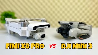 FIMI X8 PRO VS DJI MINI 3  Perbandingan Pengaturan dan Kualitas Kamera [upl. by Daniels347]