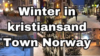 Winter in kristiansand Town Norway [upl. by Ailedua747]