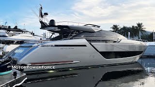 Riva 88 Folgore SportFly Yacht Walkaround [upl. by Llednahs]