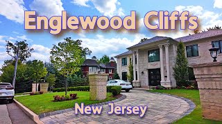 【4K】𝐖𝐀𝐋𝐊 🇺🇸 Mega Homes 😎 in Englewood Cliffs NJ [upl. by Akemehs]