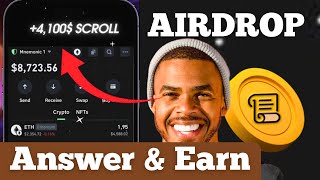 Scroll Airdrop Claim  Do this amp earn the SCR airdrop on gateio [upl. by Bee223]