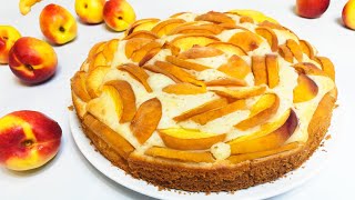 СОЧНАЯ quotШарлоткаquot с персиками Персиковый пирог торт peach cobbler recipe  Liben [upl. by Rolf]