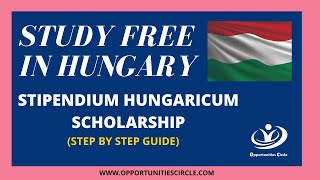 HEC Stipendium Hungarican Scholarship  Complete Step By Step Hungary Scholarship Guide [upl. by Kee772]