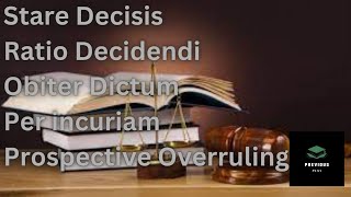 Stare Decisis Ratio Decidendi Obiter Dictum Per incuriam Prospective Overruling judicialprocess [upl. by Calv660]