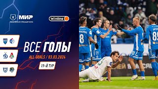 Все голы 3032024  19 тур Мир РПЛ 202324 [upl. by Iaverne399]