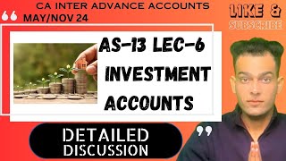 AS13  CA Sandeep sharma  May Nov 24  Lec 6  Advanced accounts free playlist  ca inter [upl. by Anuska857]