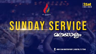 Malayalam Service  IPC Hebron Houston  Dec 31 2023 [upl. by Ardnac]