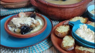 Soupe de poisson maison Sauce rouille et croûtons [upl. by Ordisy]