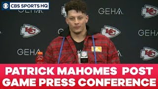 Patrick Mahomes Post Game Press Conference AFC Divisional Round  CBS Sports HQ [upl. by Lek221]