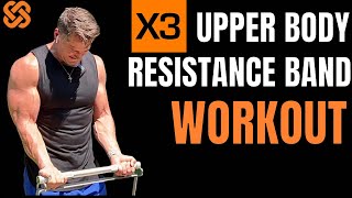 X3 Bar Upper Body Resistance Band Workout [upl. by Latreshia820]