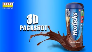 3D PRODUCT PACKSHOT  HORLICKS  ARENA ANIMATION JAMSHEDPUR  CREATIVE MIND 2020 [upl. by Marianna]