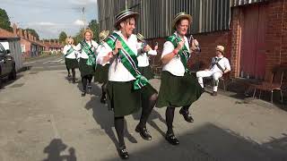 Silkstone Greens North West Morris dance quotWedding Bellesquot at Bromyard Folk Festival 2023 [upl. by Azriel]