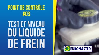 Test et niveau du liquide de frein  Point de contrôle 03 Euromaster [upl. by Adile]