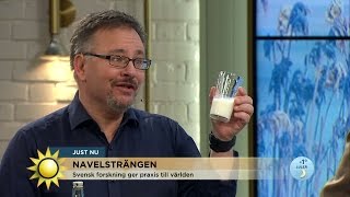 ”Klipp inte navelsträngen för tidigt”  Nyhetsmorgon TV4 [upl. by Klement]